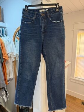 a loves a Dark Blue High-Rise Straight Jeans - Women's